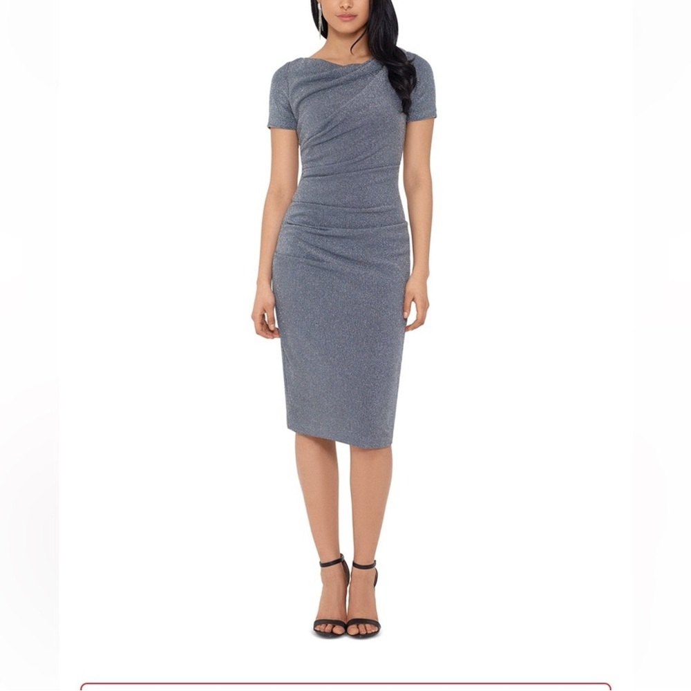 Betsy & Adam Sophisticated Glitter Dress